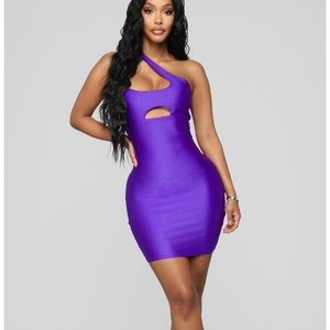 Purple Bodycon Dress